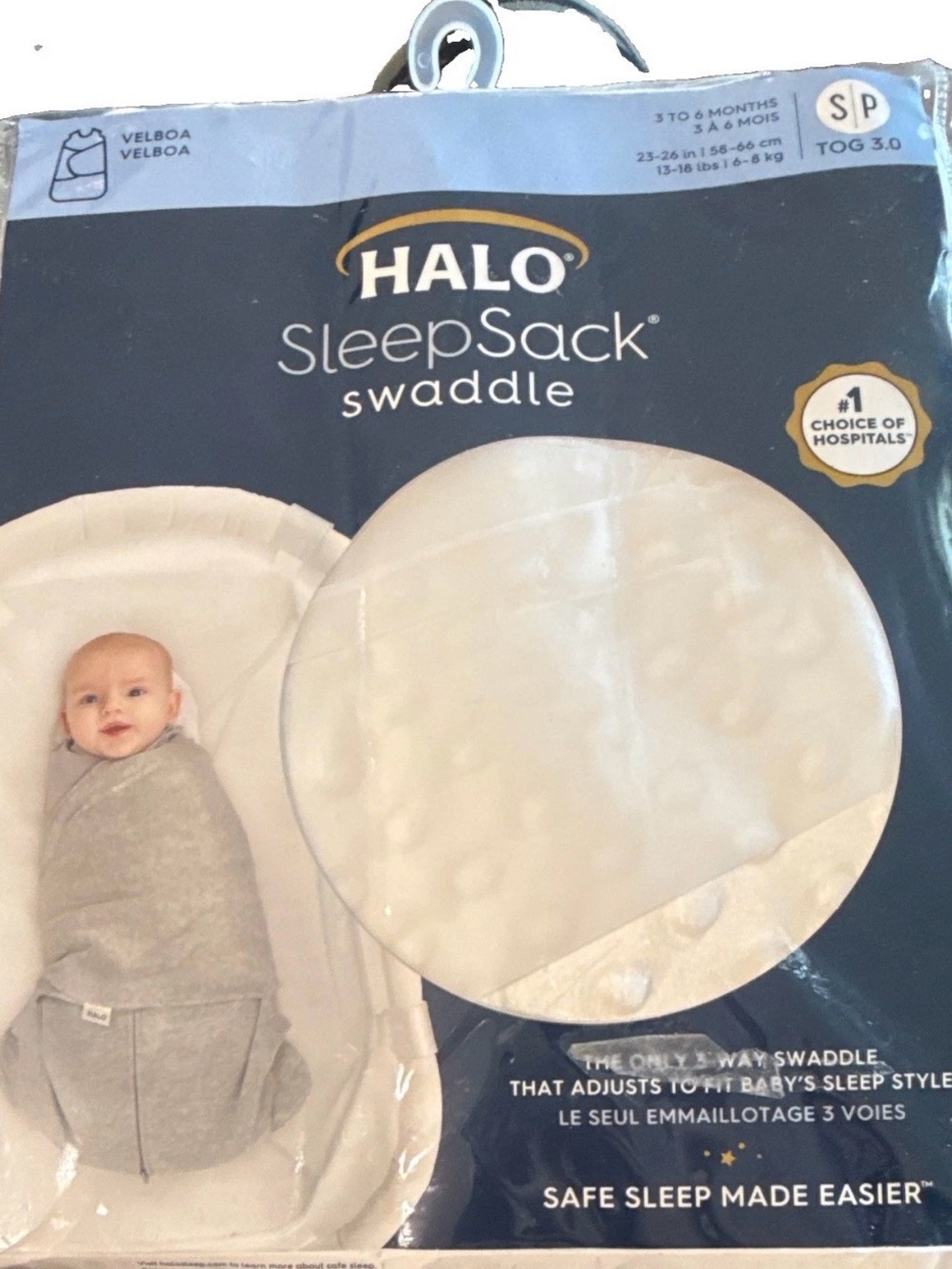 NWT Cream HALO SleepSack Swaddle Small (3 to 6 months)